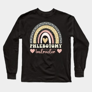 Thank You Appreciation Phlebotomy Instructor Long Sleeve T-Shirt